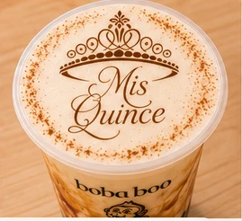 Boba Boo custom quinceañera drink