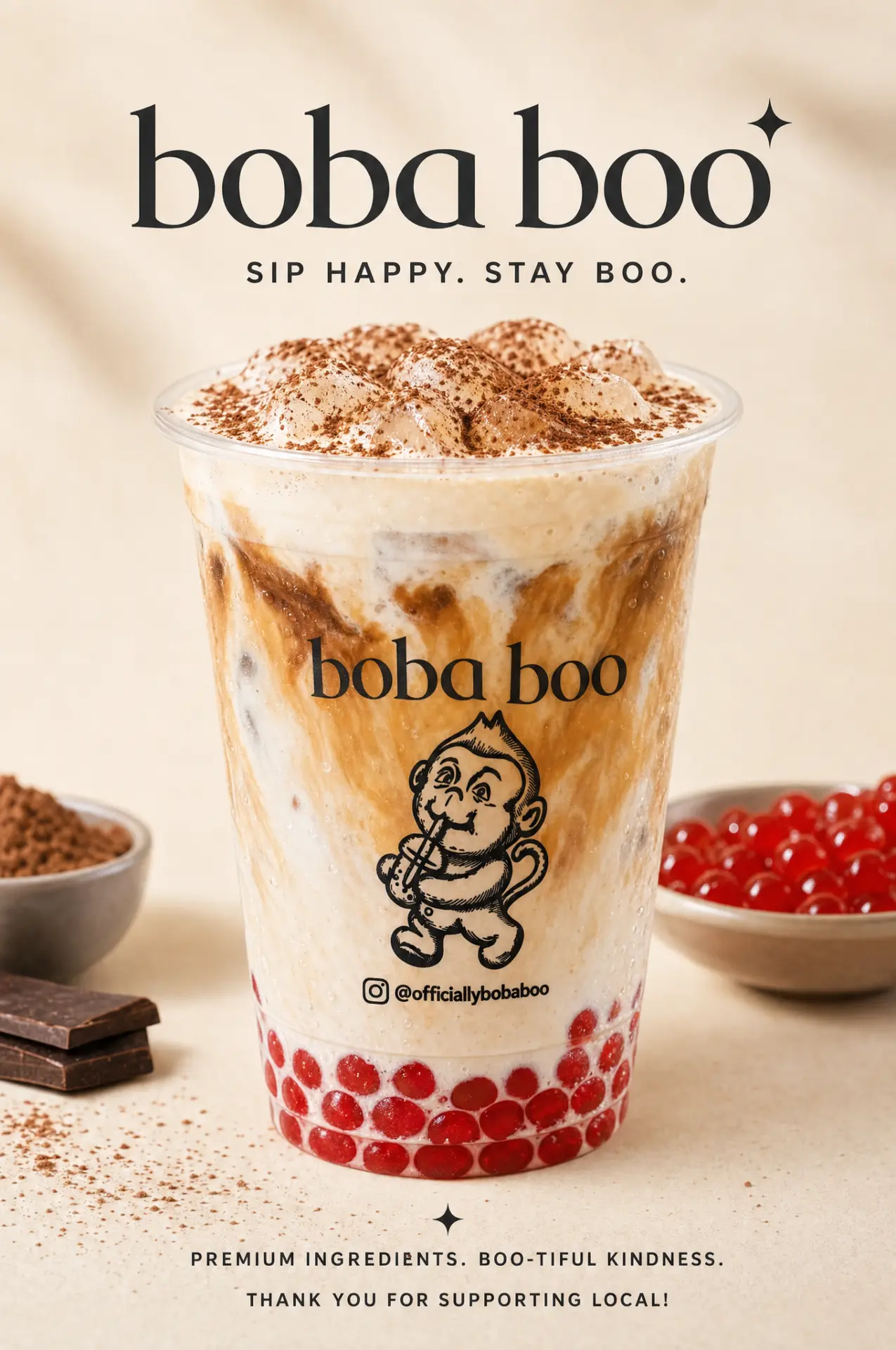 Tiramisu boba poster — @officiallybobaboo
