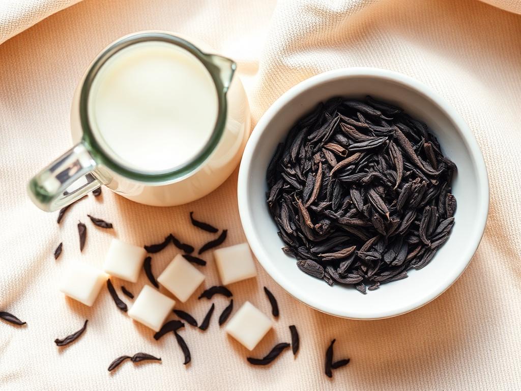 Main ingredients: black tea leaves, evaporated milk, sugar